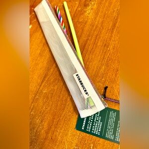 2 Starbucks 24 oz Travel Cold Cup Straws